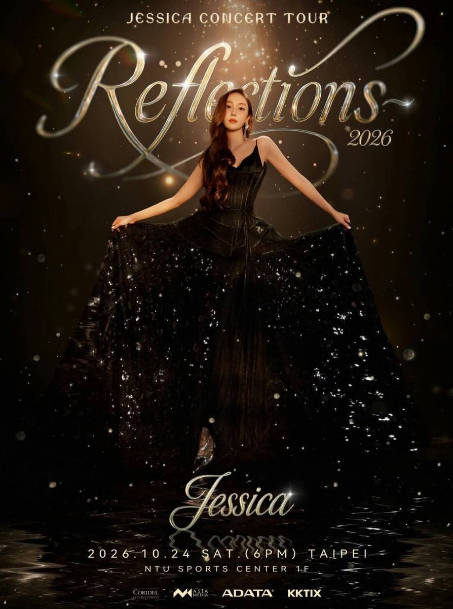 GR26Sic18's tweet photo. ✨ JESSICA CONCERT TOUR “Reflections” 2026 IN TAIPEI ✨

📅 2026.10.24 (Sat) 18:00
📍 NTU Sports Center
🎫 2026.08.29 (Sat) 13:00  ➡️ https://t.co/zKVnM9VzBN

#제시카 #JessicaJung
#JessicaReflectionsTour https://t.co/aTLynz7irb