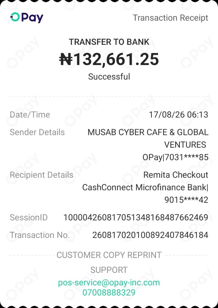 musabsumar's tweet photo. @OPay_NG Please help me to check my payment is not reflected https://t.co/NbkD9zehvu