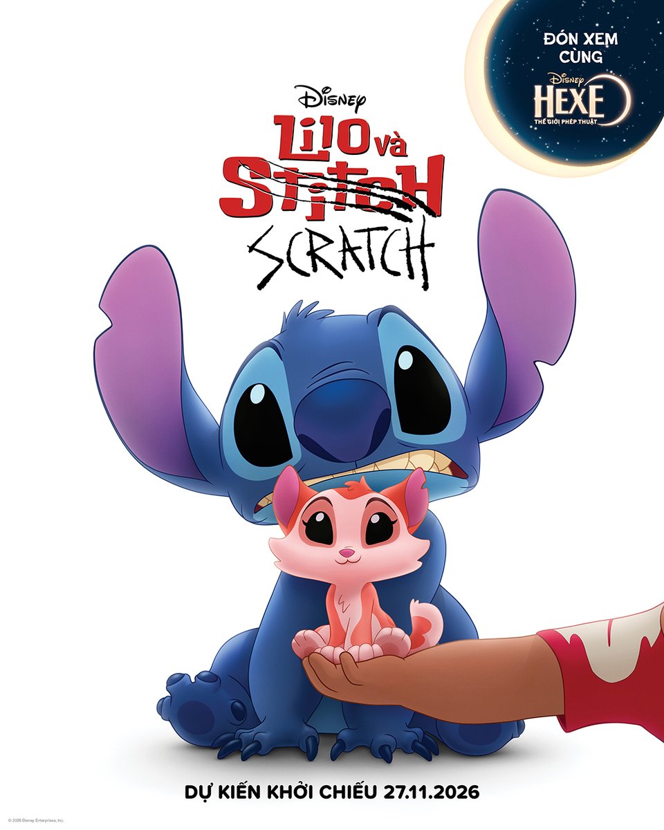 DisneyStudiosVN's tweet photo. Poster mới nhất của Lilo &amp; Scratch vừa chính thức lộ diện tại #D23!

Đừng bỏ lỡ đoạn phim hoạt hình ngắn mới toanh này, ra rạp độc quyền cùng siêu phẩm #Hexed vào 27.11 nha. 💙 https://t.co/GBRJ45SRBc