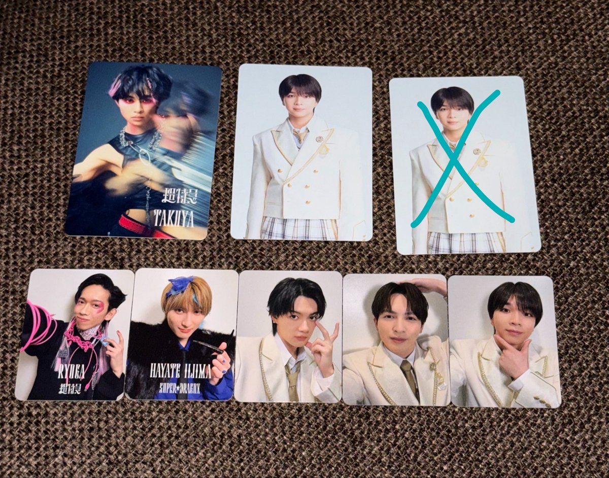 jtr___o30's tweet photo. EBiDAN エビダン Yes!東京 Y東 通常 HMV タワレコ オンライン トレカ ミニトレカ 小 封入 特典 交換

【譲】タクヤ、リョウガ(ヒーロー小)、ハヤテ、佐野、吉田、塩崎
【求】山中柔太朗(なんでも)

���送📮
お気軽にお声掛けください https://t.co/XBvZSFR8Bs