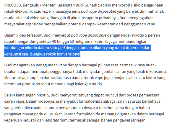 analogidapur's tweet photo. Penggunaan vape/ rokok elektrik saat ini cukup familiar khususnya di golongan anak muda. Menurut informasi Menkes kandungan nikotin 1 pod hampir sama dengan 1 bungkus rokok💔jgn lupa jaga kesehatan guys🥺
https://t.co/tYGDCbsGn5 https://t.co/IagDjsSoct