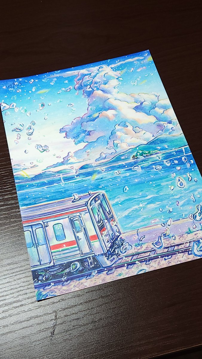 ヤフオクに新作イラストを出品してみました！ A5サイズで飾りやすい