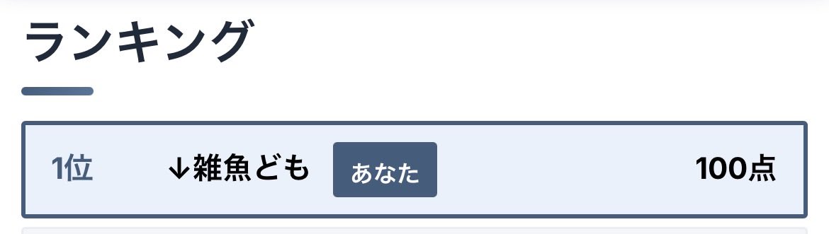 RedSky_923's tweet photo. ヤバいヤバいヤバいやらかした
こんな名前つけてランキング低い私が1番雑魚でしたってパターンにしたかったのに
なんでさ頑張ってよあんた達気まずいってごめんって名前変更って出来ないんですか泣 https://t.co/yJy9ozrYJq
