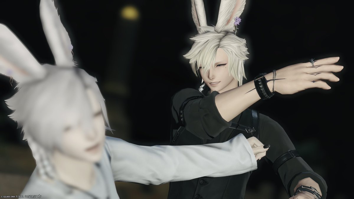 HomareAsahina's tweet photo. こんにちは🐰
今日は、こないだのイク��君に吹っ飛ばされてるスカイ君のお2人バージョンを🥹✨
イクス君がとてもいい笑顔☺️

こんなお店Dreamy(@Dreamy_ff14 )
OPENしたら是非会いに来てね🙌

 #ドリミFF14  #ほまれ日誌 https://t.co/fNkDWLFQqs