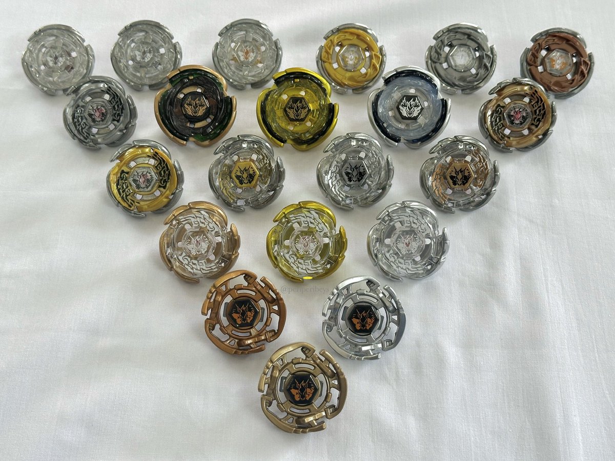 periperibeys's tweet photo. Every G1, G2, G3 Pegasus prize beys.
Shall include other limited editions and G4 versions sometime later 

#beyblade #beyblademetalfight #mfb https://t.co/yvMPedpYMY