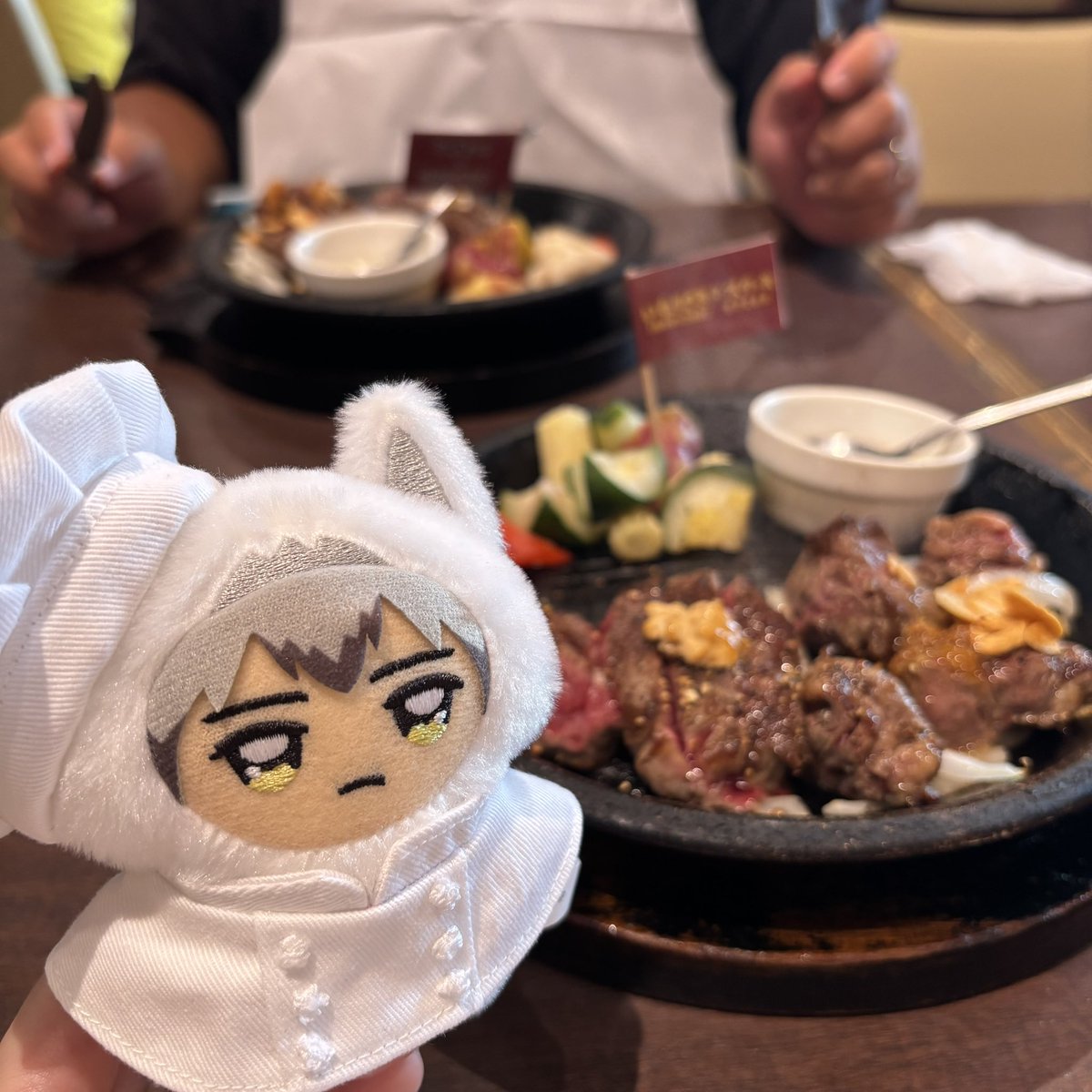hkkts75's tweet photo. いなりざきステーキ後半戦🥩🍴
コックちみきたさん連れて行って来ました🧑‍🍳🤍
初めてステーキをおかわりしたから、ちょっとだけ恥ずかしかった…😇💭

🌾自分ら食べ過ぎやで。
という北さんの声が聞こえてきました笑
#いなりざきステーキ https://t.co/SKZ9yBPcKC