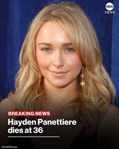 Ashley11Noel's tweet photo. Does anyone know how Hayden Panettiere died. https://t.co/idL0Z14FMz