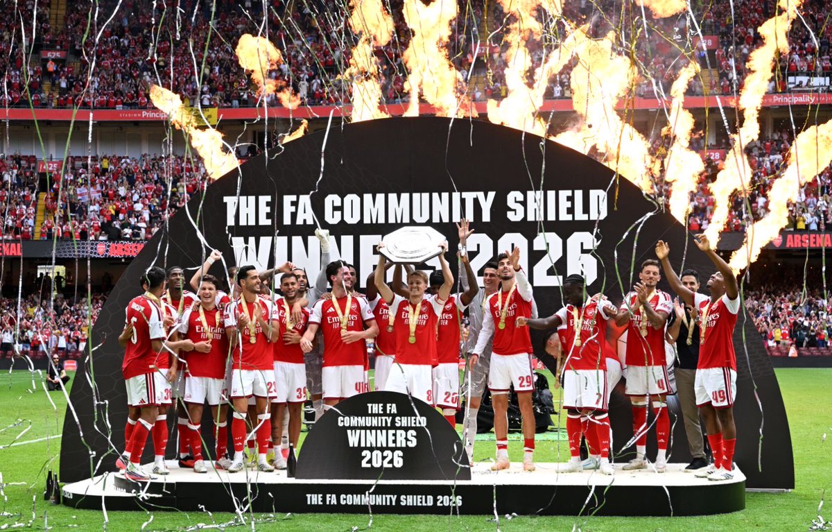 inakicana's tweet photo. @Arsenal TEAM 🔴⚪️
FA Community Shield 2026 🏆���
First title of the season, great start, let's go for more together!! 👏🏻👏🏻
#arsenal #gunners #coyg #team #teamwork #gk #gkteam https://t.co/msqSBowCOT