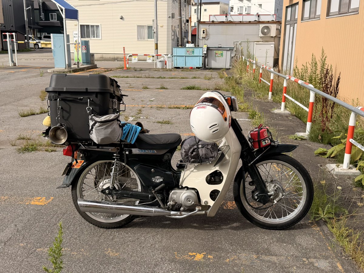 metarew_'s tweet photo. カブで北海道ツーリングしてきました。
完走は出来なかったけど楽しかったです☺️ https://t.co/G4dFjtH1hZ