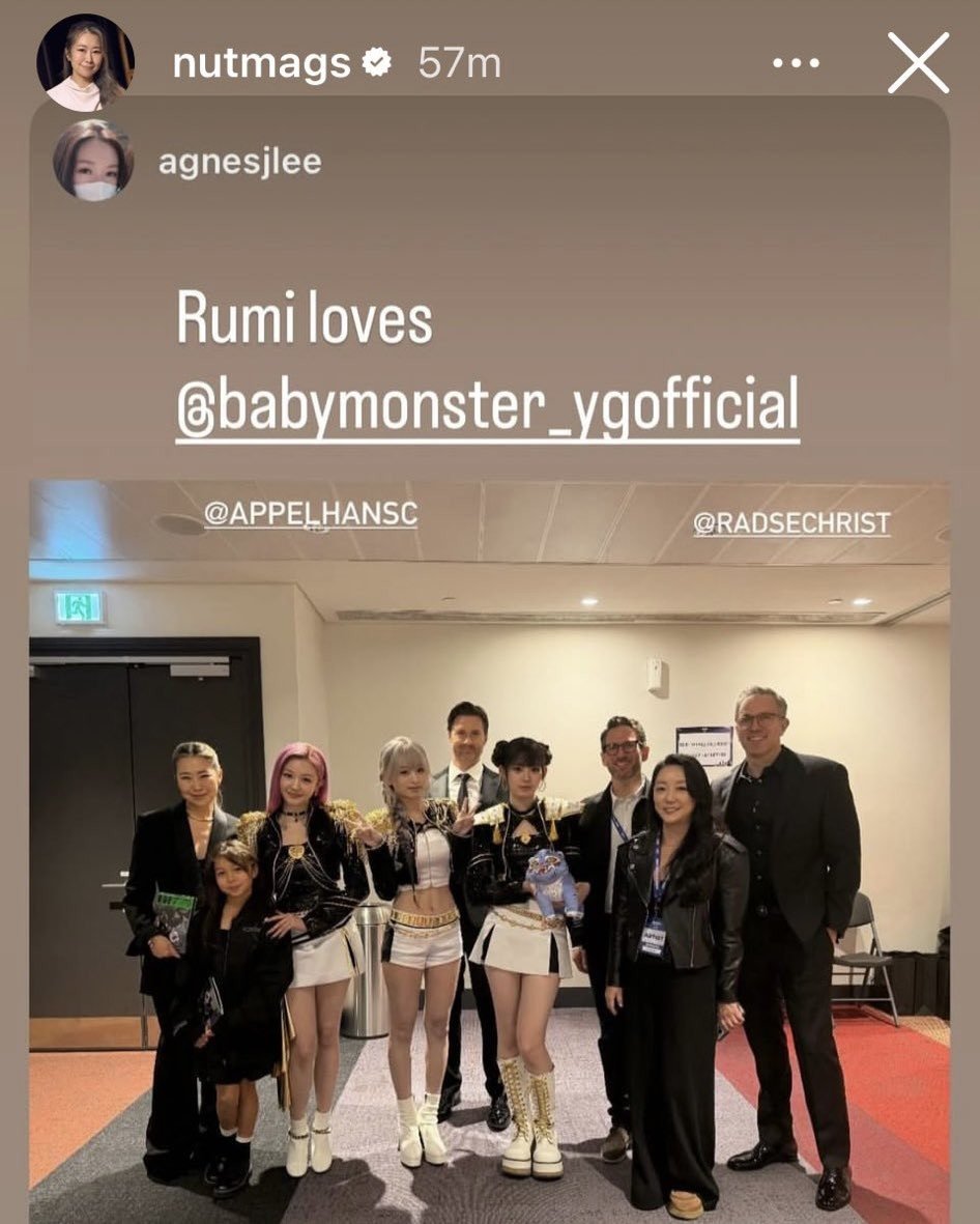 phariconic's tweet photo. @llalalirjeos @chiquitayra @zhyiran4463 @aboutblnbg @jnkhonesty it’s because rumi the daughter of the director of kpop demon hunters is a monstiez 😹 It’s not our fault that meovv isn’t recognized anywhere and has to rely on teddy and bp’s fame. https://t.co/4TwZKCxfOO