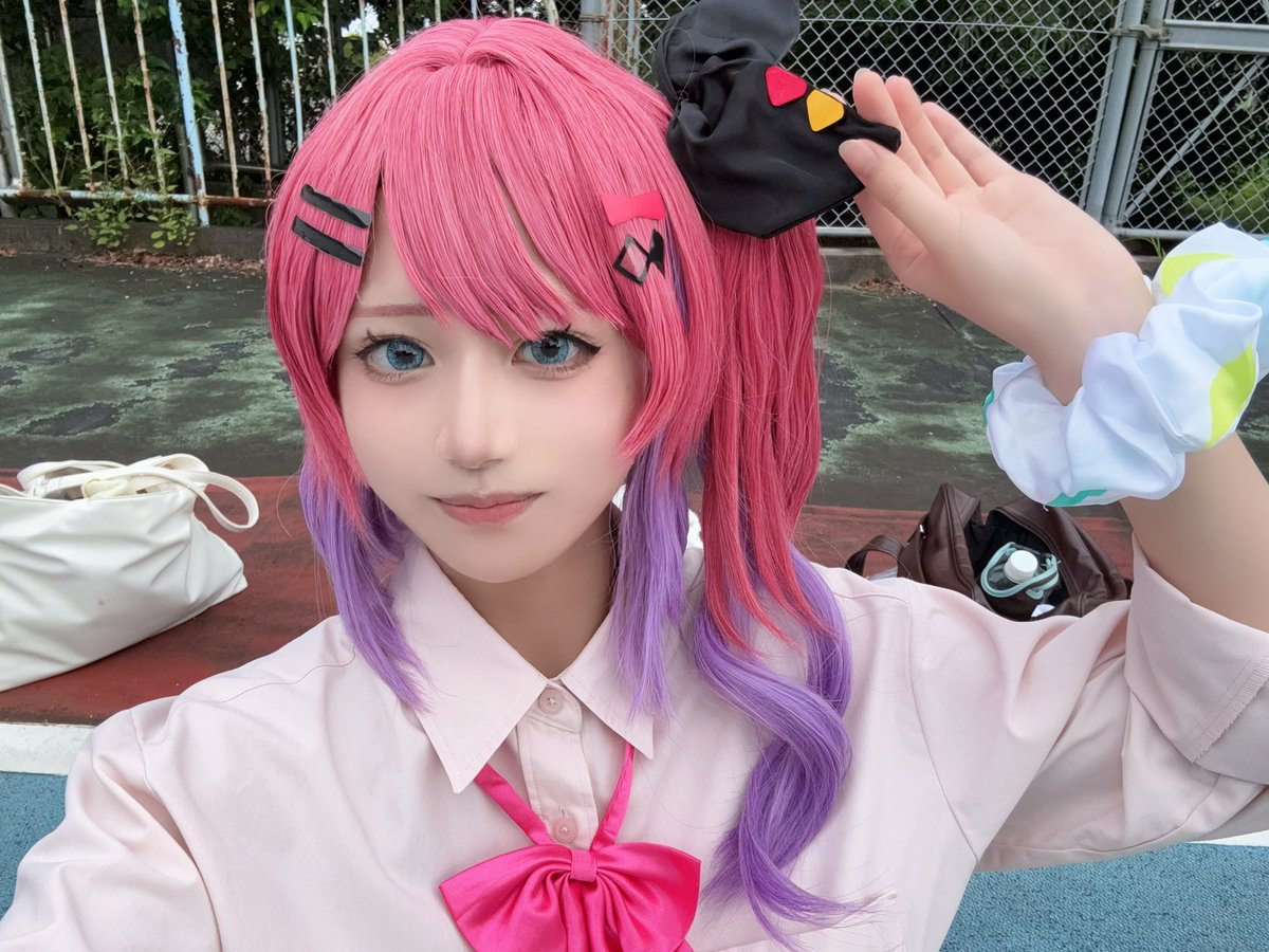 my_m_o2's tweet photo. 本日🌈制服併せ！！一応運営でした！！
じょーじょー🧸🌙です🎶本当に楽しかった🎶

#にじ色の放課後0817 https://t.co/8yxt7D77TX