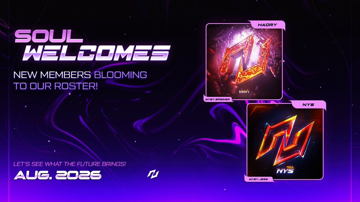 teamsoulrl's tweet photo. WELCOME @Octane_be &amp; @violett_orchid TO SOUL! https://t.co/IrP4h6WmAm