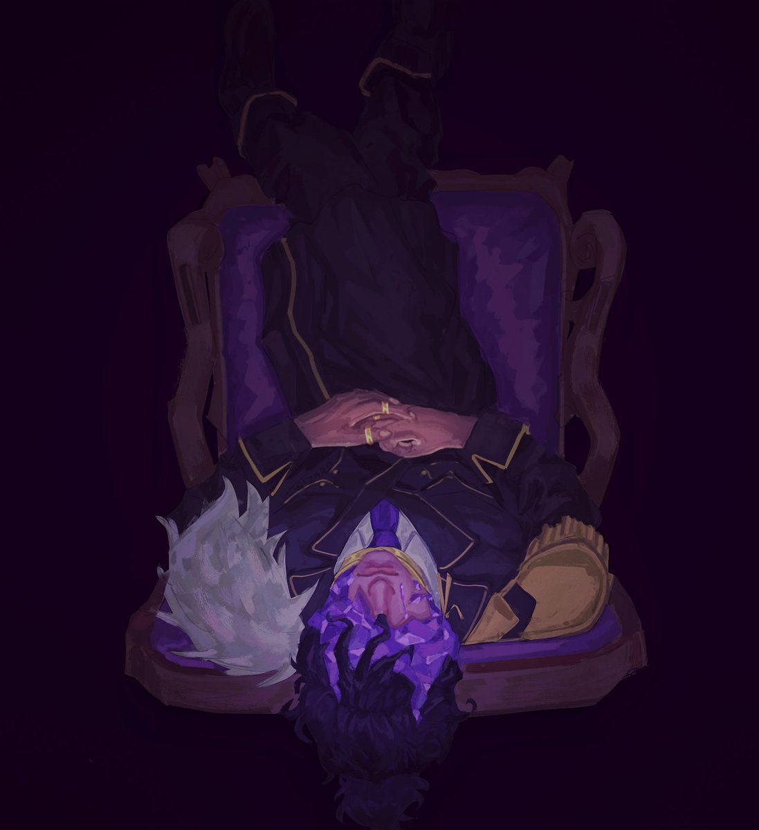 Wh1msywizard's tweet photo. Supreme mourning #ashswag #qsmp2 #qsmp2art https://t.co/qzOzKYkKRL