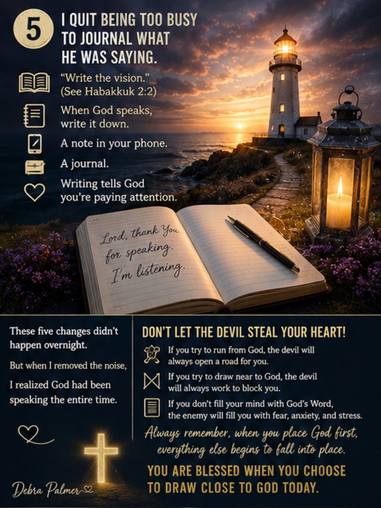 palmerdebra's tweet photo. Sometimes God isn't silent… we're just too distracted to hear Him.
Quiet the noise. Put down the phone. Stop seeking everyone else's answers. Pray, listen, and make room for God's voice.
#HearGod #GodsVoice #FaithOverFear #DrawNearToGod #PutGodFirst https://t.co/Ov0xEcCrVx