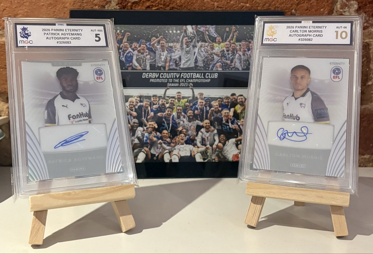 tomcheetham1997's tweet photo. Just had my derby county autos graded #dcfc #derby #derbycounty https://t.co/8xyarAqqoZ