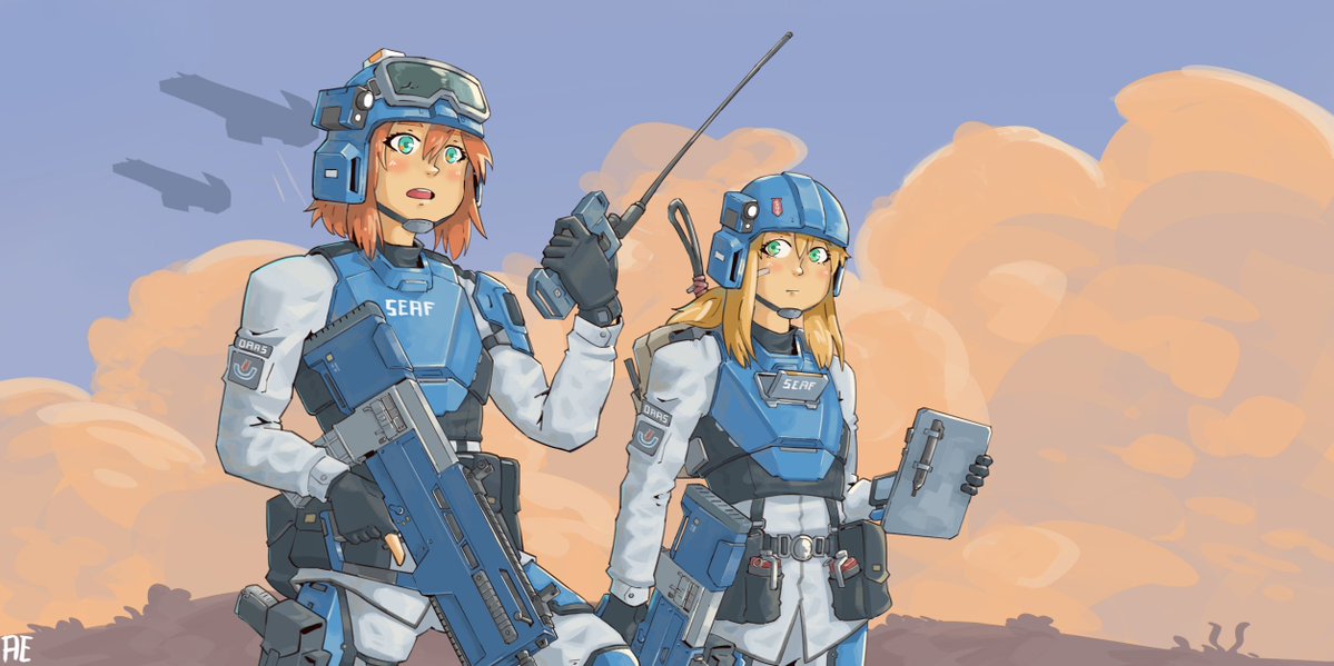 TinyBot_Painter's tweet photo. making my own blueberry unit " SEAF Orbital Air Assets Specialist " #Helldivers2 #SEAF_squad https://t.co/zSKlUKPotO