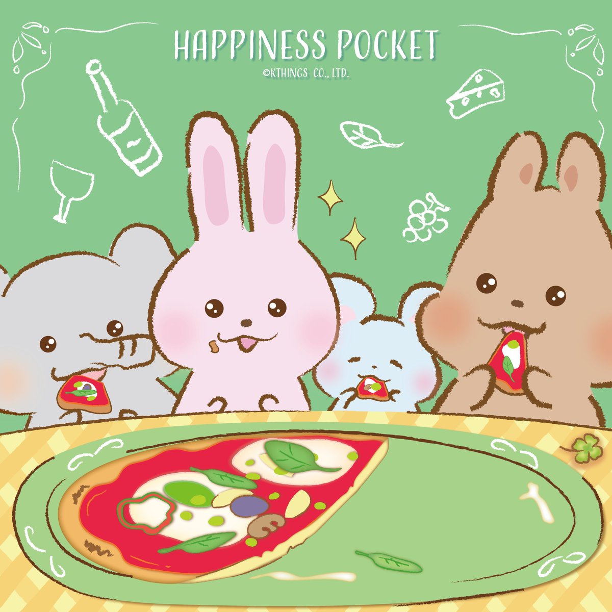 _hapipoke_'s tweet photo. おいしく焼けたよ〜🍕✨🍀

#ピザ #イラスト #オリジナル https://t.co/JbQmPTIEB2