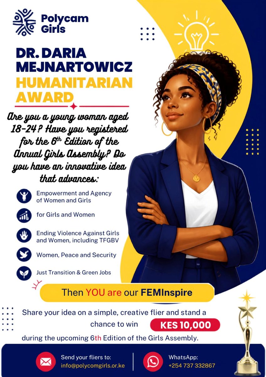 polycomdev's tweet photo. We are looking for you? As long as you are a young woman and have registered for the upcoming 6th Edition of the Girls Assembly. Then you are our FEMinspire. #6thEdition https://t.co/NsoV3tpjnV