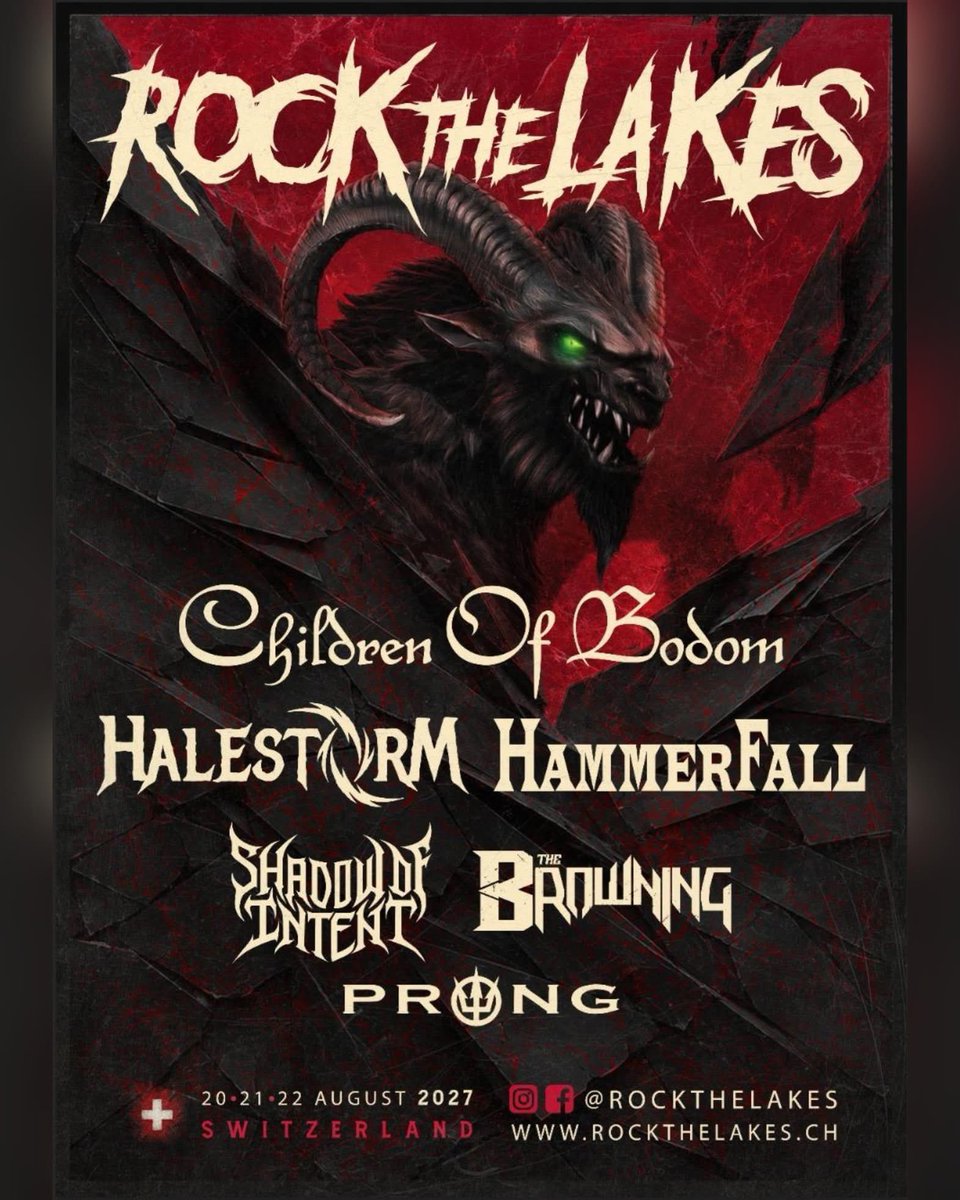 cobhcjapan's tweet photo. Switzerland 🇨🇭 - 来夏のRock The Lake Festival への出演を楽しみにしています！
会場でお会いしましょう！
詳細・チケット https://t.co/7HloV1cAOd
#cobhc #childrenofbodom #coblegacy https://t.co/aTAWEleVem