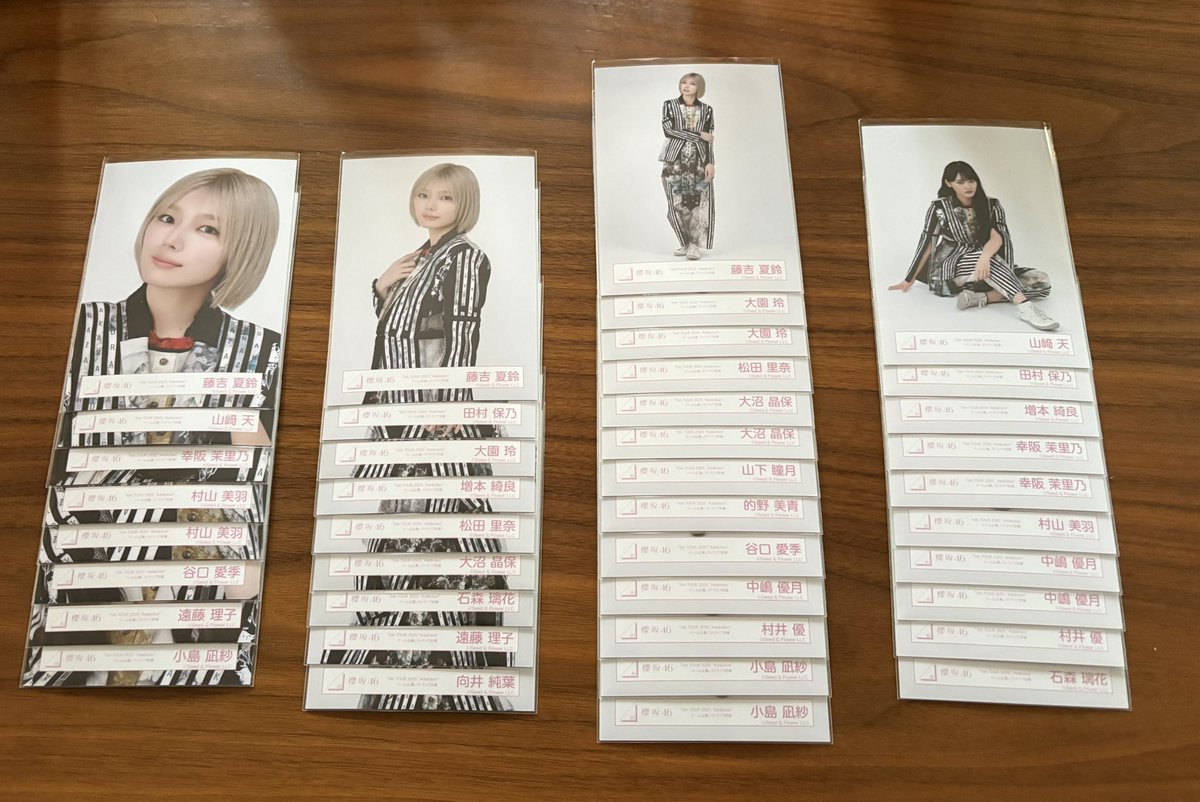 7_21_7_22's tweet photo. 櫻坂46 生写真トレ
5th TOUR Addictionストライプ衣装
5thアニラ衣装

【提供】

画像❶~❸

【希望】

画像❹

郵送トレ希望で���。
トレ案お待ちしてます。
よろしくお願いします🙇‍♂️ https://t.co/SaOHYT483O
