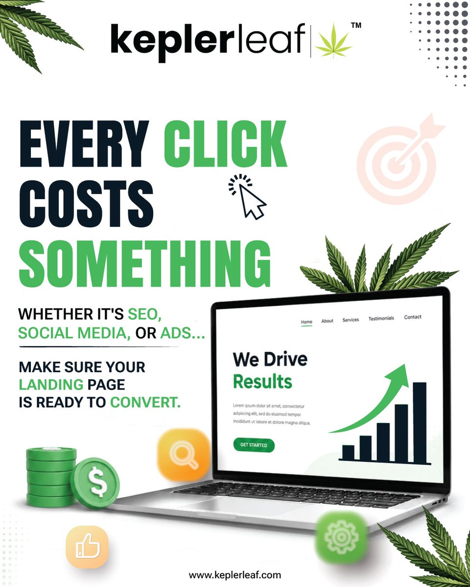 keplerleaf's tweet photo. 🚀 Every Click Should Lead to Results.

From SEO &amp; social media to paid ads, your landing page can make or break your campaign. Make every click count with a page built to convert, engage, and drive growth. 📈

💻 Ready to turn clicks into customers?

#KeplerLeaf #Marketing #SEO https://t.co/6pCOMmiN6z