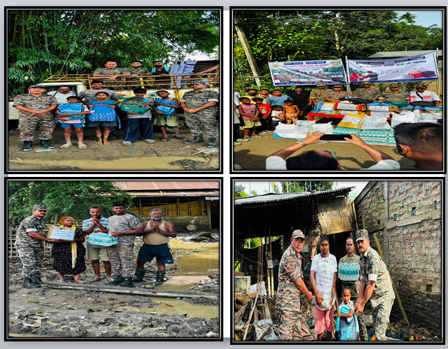crpf155bn's tweet photo. "Beyond duty, serving humanity — a heartwarming gesture by the CRPF."
Continued Flood Relief by 155 Bn CRPF
On 17/08/2026, 155 Bn CRPF reached out to flood-affected families and students at #Vill-Nepali khuti Singal Basti, PS- Bihubar, Distt- Sivasagar, Assam . As part of its continued efforts to assist flood-affected communities, flood-relief materials and school bags containing books and stationary items were distributed, extending essential support to families and a ray of hope to children whose education has been disrupted by floods.
155 Bn CRPF — Standing with the community, serving with compassion, always. 🇮🇳
#CRPF #CRPFIndia #FloodRelief #AssamFloods #Sivasagar #CommunityFirst #ServiceAndLoyalt