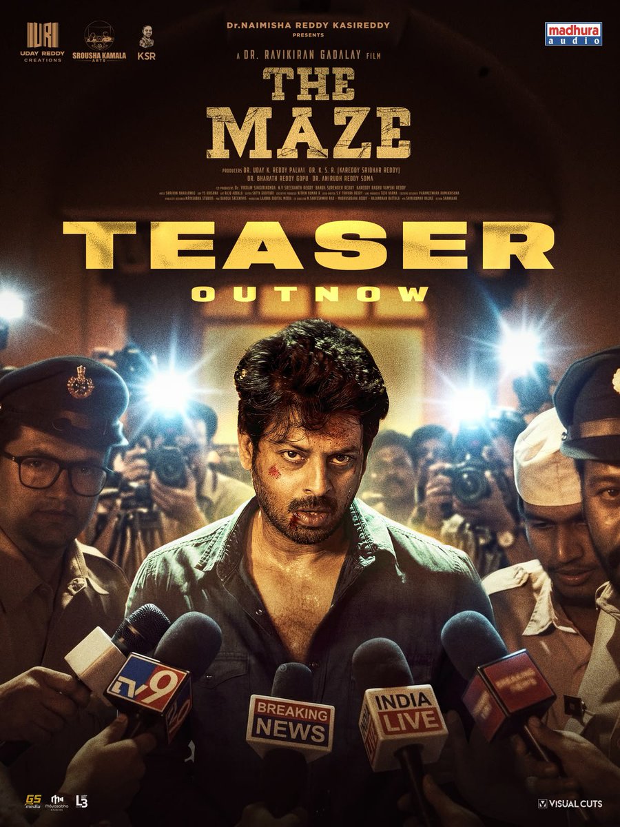 laxminivas11's tweet photo. 🎬 THE MAZE | OFFICIAL TEASER OUT NOW! 🔥

The wait is over. The mystery begins. 

▶️ Watch Now!
https://t.co/Y4TbCDtPQd
⭐#Sriram @PriyankaOffl  @Hrithika_S 
@SroushaKamala  #URCreations @DrBharathReddyg  
Director: @ravikirangadaly 
Music On: @MadhuraAudio  
DOP: @Dpyskrishna https://t.co/OdffuEQ6e3
