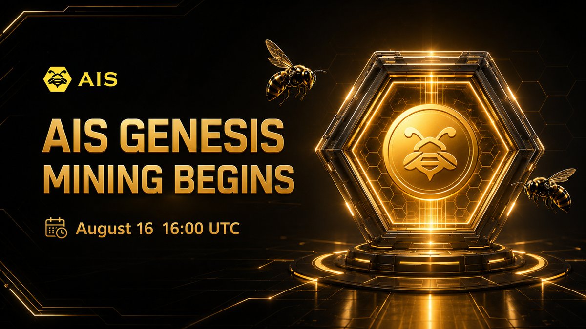 AIS_Agent's tweet photo. ⛏️🐝 AIS GENESIS MINING BEGINS.

At 16:00 UTC on August 16, the first AIS mining cycle officially goes live.

⚡️ The swarm is active.
⛏️ The first block of rewards begins.
🌐 A new chapter for the AIS ecosystem starts now.

#AIS #GenesisMining #Web3 #AI #MultiAgent https://t.co/erjNDV2RI5