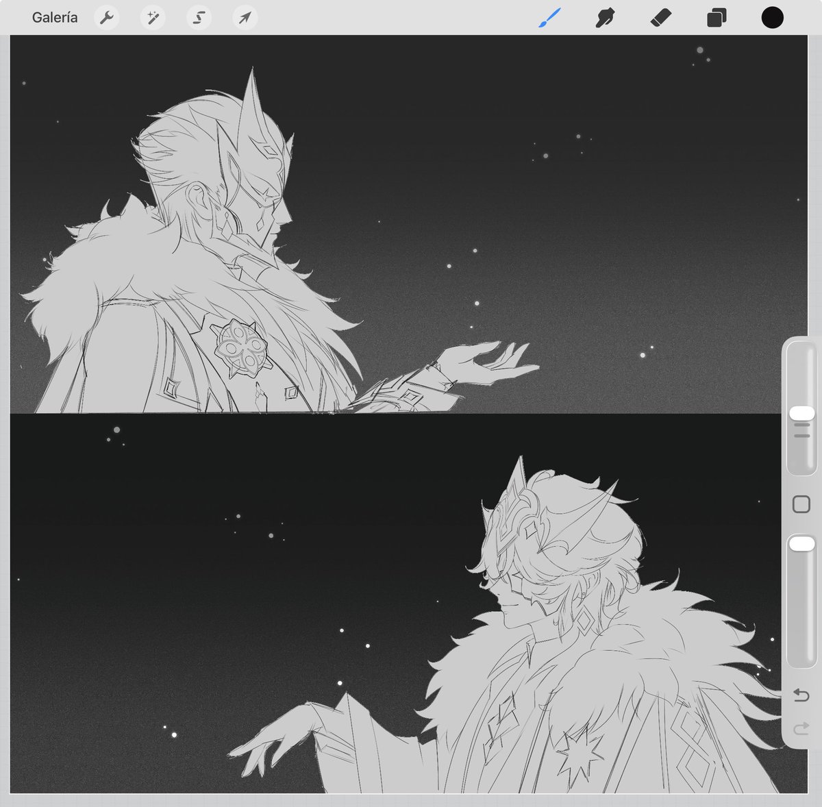 angeofpearls's tweet photo. Hroptatyr &amp; Pierro 
matching namecard 
wip https://t.co/gB4QvMsuqr