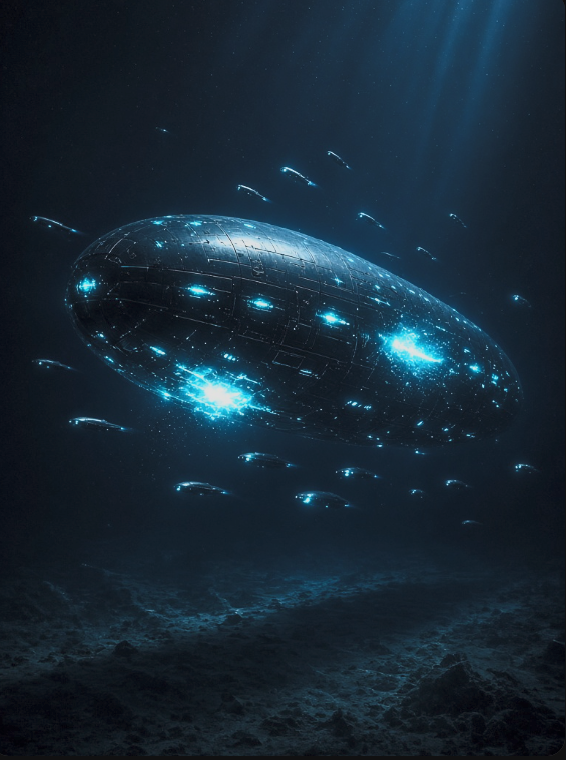 Could this giant USO (aka tic tac factory/mothership) off the coast of the Bahamas that's been tracked by the US Navy/Mitre Corp,  since at least 1959, have anything to do with the giant space ark that JP has been describing since 2018 in the same area?

While  JP has described