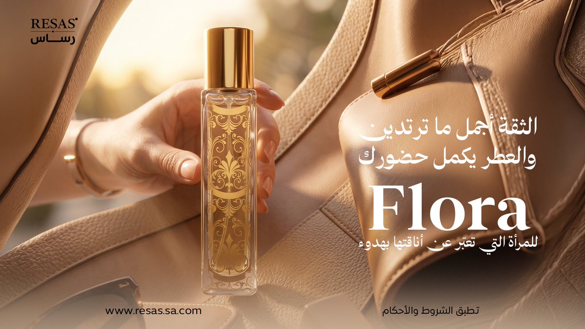 resas3000's tweet photo. هناك أناقة لا تحتاج إلى مبالغة.
تظهر في اختيارك، في حضورك، وفي التفاصيل التي تعكس ذوقك بكل هدوء

**Flora** صُمم للمرأة التي تؤمن أن الجمال الحقيقي يبدأ بالثقة، وأن العطر ليس مجرد رائحة، بل توقيع يرافقها في كل خطوة.

لأن الأناقة هي أن تتركي أثرًا دون أن تبذلي جهدًا.
اكتشفي **Flora** من **RESAS**، واستمتعي بتجربة تسوق فاخرة عبر متجرنا الإلكتروني، مع خيارات دفع مرنة عبر **Tabby** و**Tamara**.
اختاري عطرك ودعي حضورك يتحدث عنك

🔗 الرابط في البايو.

#وثق_فخامتك
#RESAS
#رساس
#Flora
#عطور_نسائية