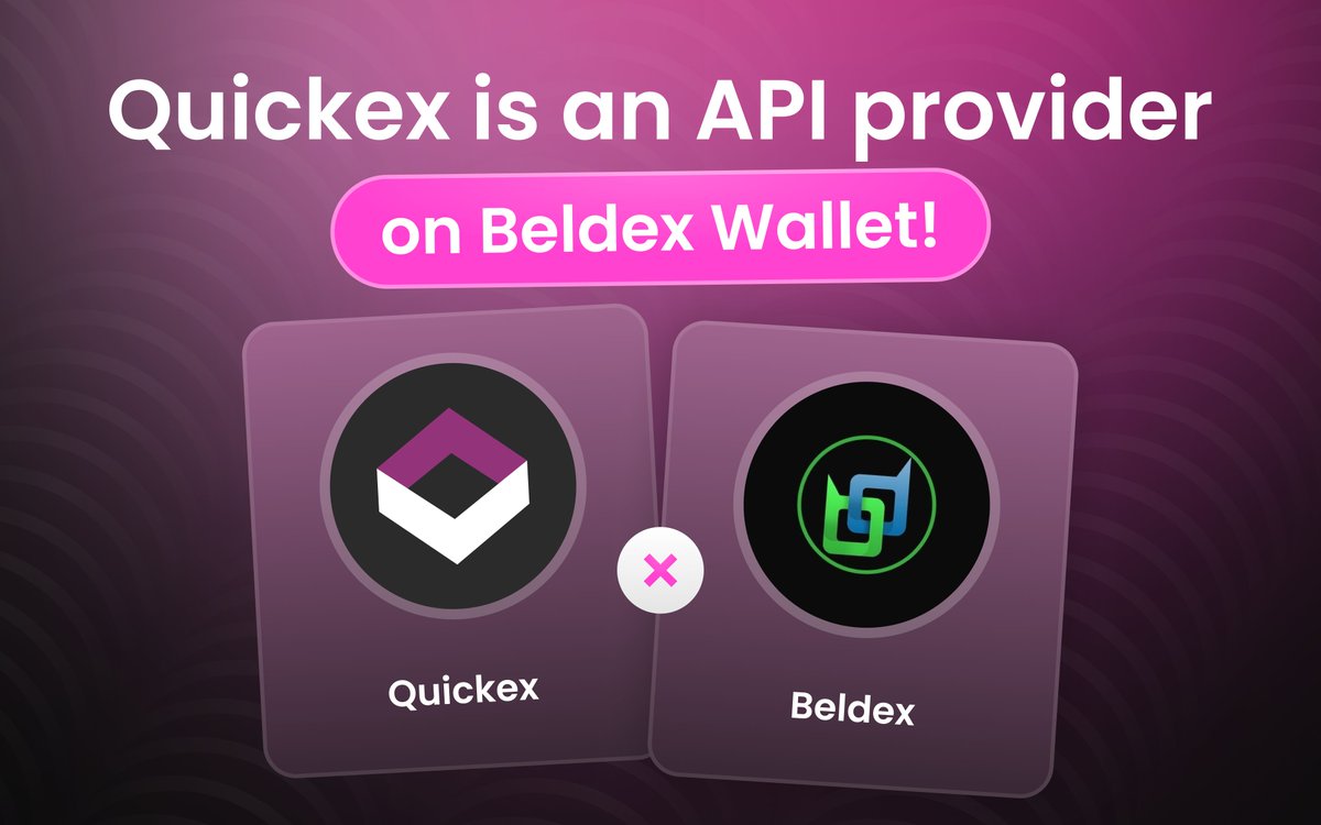 QuickEx_Tweets's tweet photo. Quickex x @BeldexCoin integration announcement! 🎊

Quickex API is live and running on the Beldex wallet. 

Go to https://t.co/T5Pqgaiw5R, get a wallet, and exchange with Quickex now. And don't forget to show your love to @BeldexCoin! https://t.co/7rRFjhLTYH
