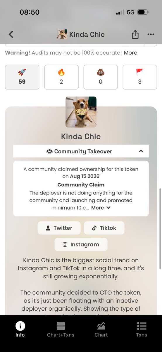 KingMas52413324's tweet photo. Kinda $CHIC is the play.

The biggest organic cultural wave of the summer is already everywhere and crypto is still sleeping on it.

“Kinda chic to…” is taking over Instagram, TikTok, and X. Everyday self-love, body positivity, imperfect moments, quiet confidence — reframed as stylish. 

Drew Barrymore, Priyanka Chopra, McDonald’s, even the UN vibes are in on it. Search volume is exploding. 

Normies are posting it non-stop. This is the next “demure / chill guy” level cultural meme, but with actual staying power because it’s positive and relatable.

And the purest on-chain expression of it?
$CHIC – Kinda Chic
CA: HWzUC1x4WAyHjvKM9XtAxmd9PwNwjySgt4PXDN7opump