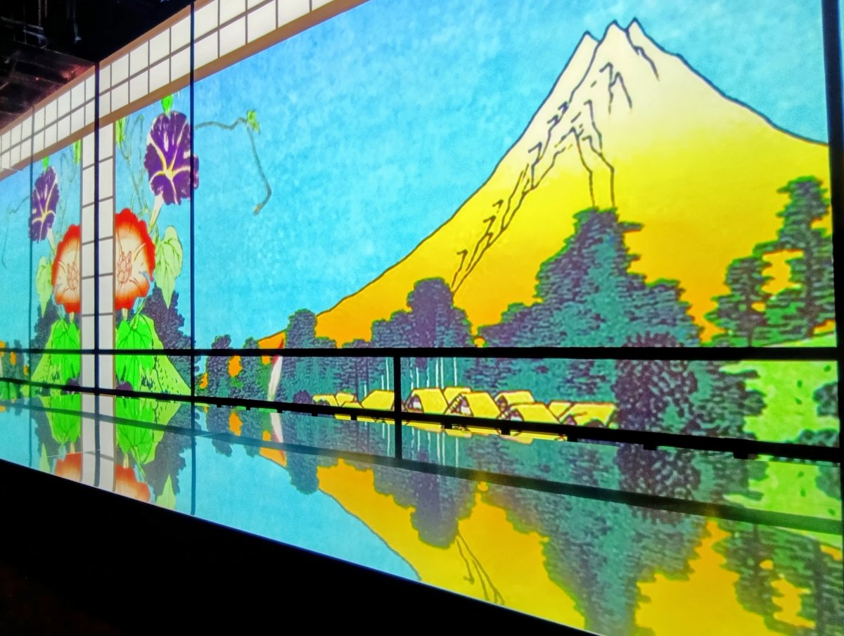 leesaran21's tweet photo. 広島のNTTクレドホールで開催中の「動き出す浮世絵展」をみたくて、夏のお出かけは苦手だけれど、猛暑日を避けて、今日見に行ってきた🌊
思っていた以上に沢山の作品があって、見応えたっぷり✨️
すごくよかつた!!
同じビル内にある広島もとまち水族館でもコラボ作品展示有り🐠
9/6迄開催 https://t.co/OP6w5L2ezN