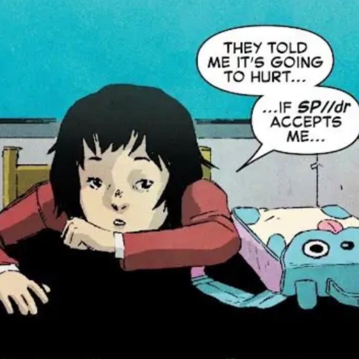 clawstriked's tweet photo. i hope peni parker gets her own solo series soon </3 https://t.co/i34DE1WDhs