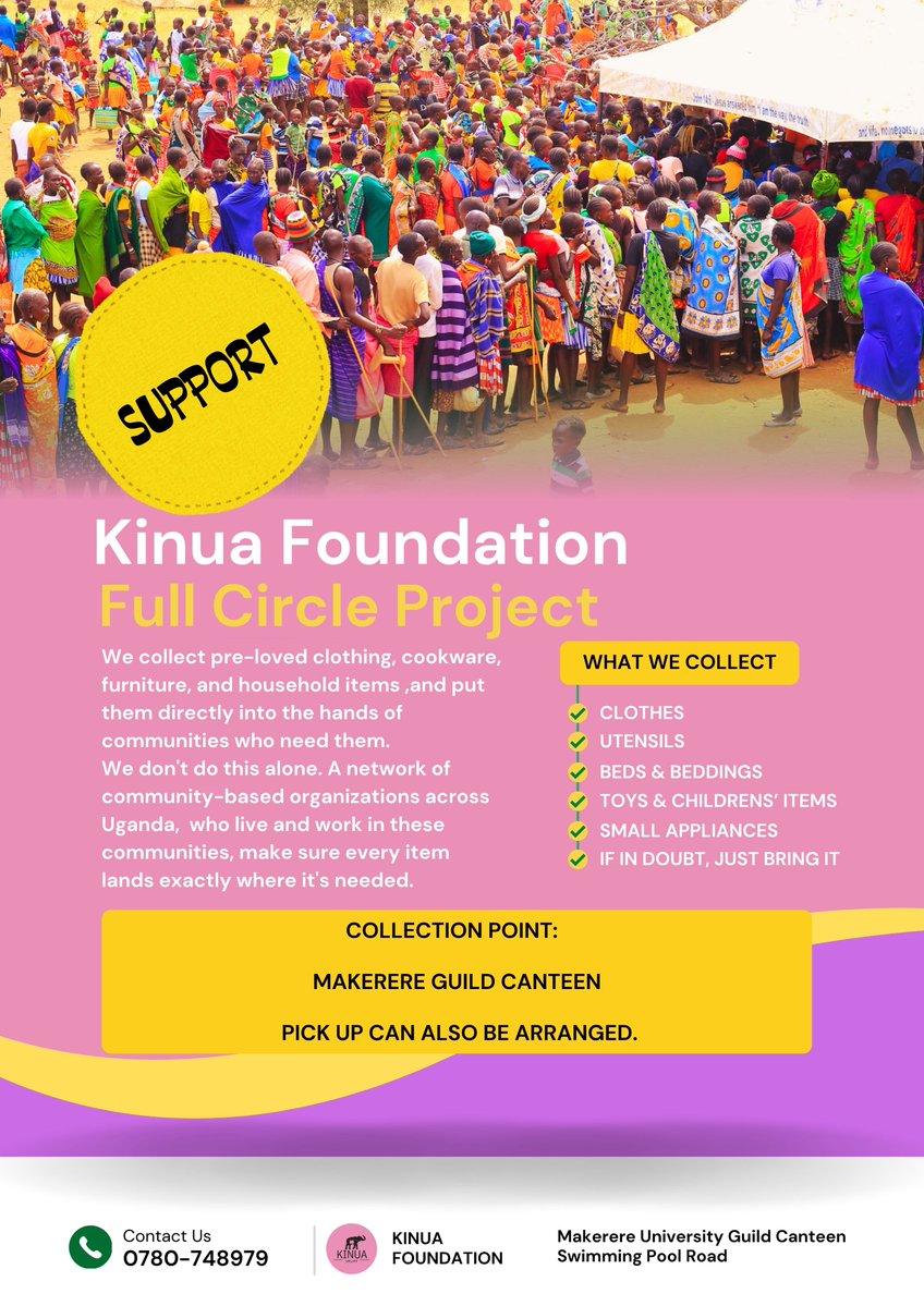 KinuaFoundation's tweet photo. If itβs useful, safe, clean and in good condition, it can make a difference.
The Full Circle Project welcomes clothes, utensils, bedding, toys, small appliances and other useful household items.
π 0780 748979
#FullCircleProject #KinuaFoundation #CommunityImpact https://t.co/Bbh4RKMJFQ