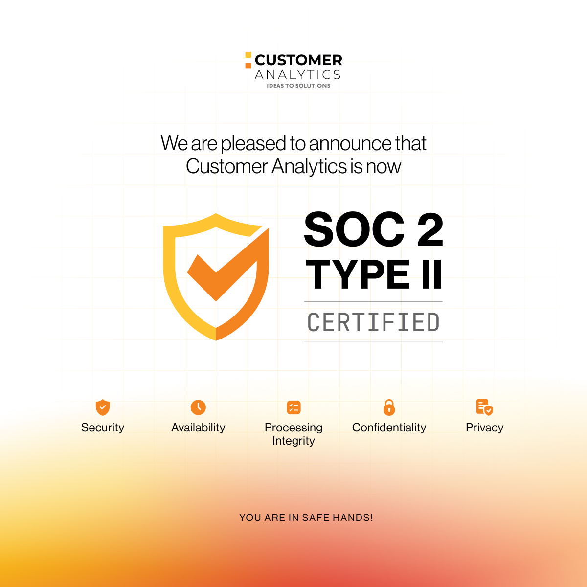 humantechnology's tweet photo. We are pleased to share that Customer Analytics has successfully completed the SOC 2 Type II audit.

The successful completion of the audit reinforces our focus on safeguarding customer data and upholding the highest standards of trust and accountability. https://t.co/7heezQt9en