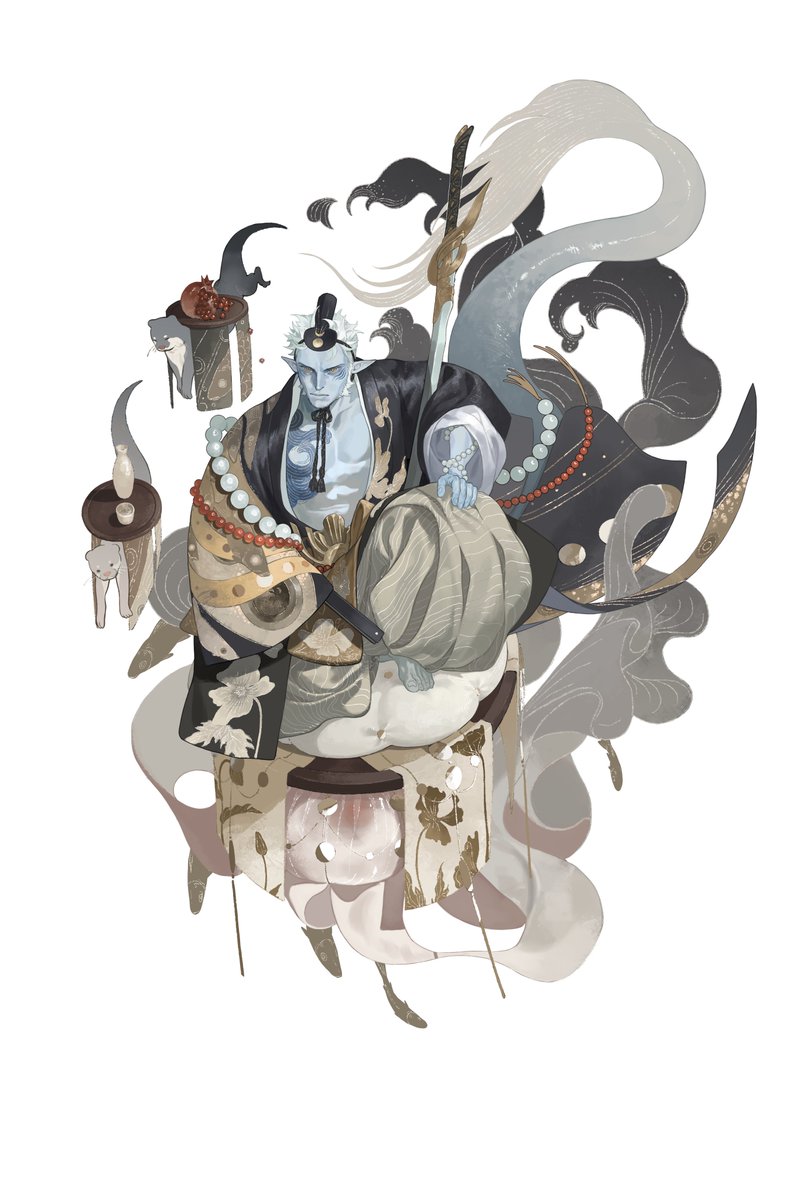 karkenshark's tweet photo. 骁浪荒川之主 · 「海津卿」
#陰陽師 #Onmyoji #荒川の主 https://t.co/o35eyqwn2d