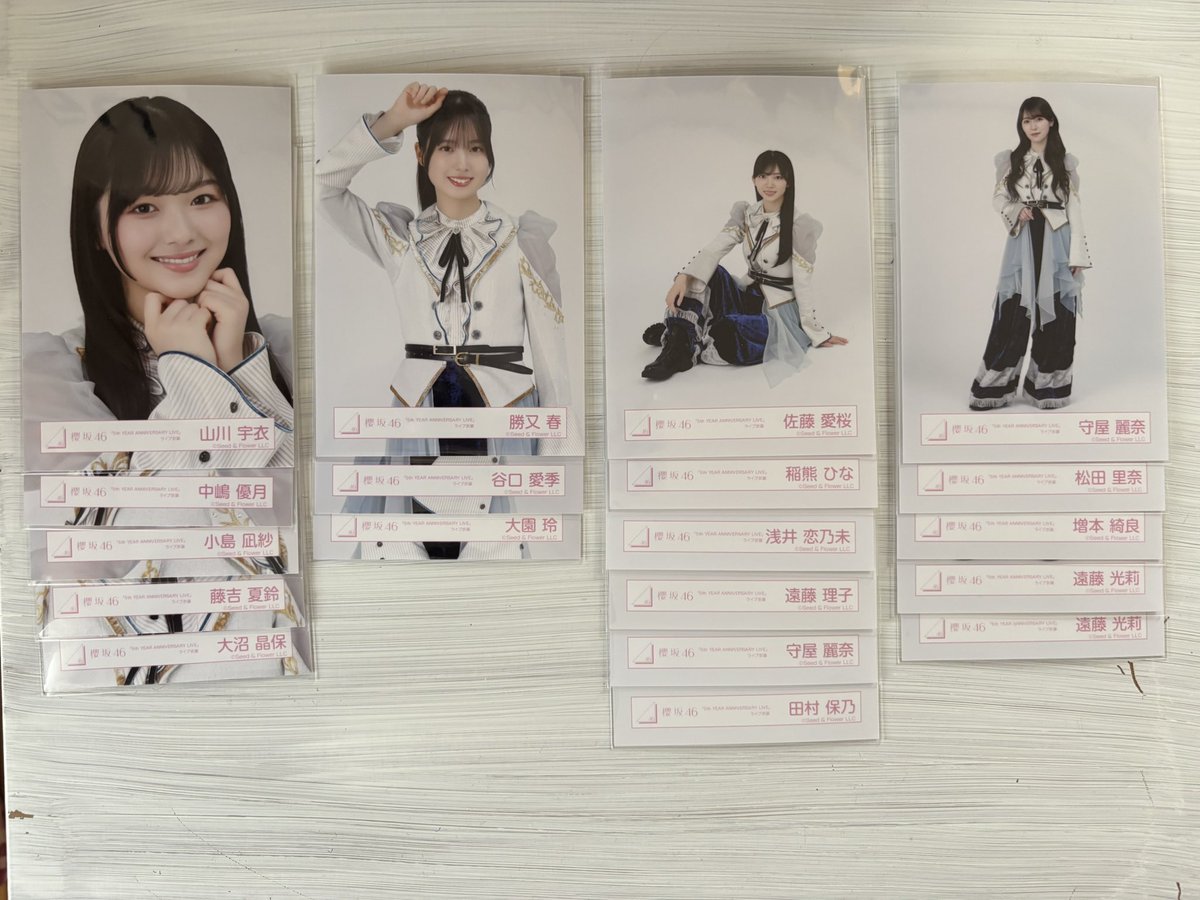 __rika__chan's tweet photo. 櫻坂46 生写真  トレード トレ 5th アニラ衣装

譲➤画像
求➤同種 石森座り優先(集まり次第無限)
               藤吉ポーチェンのみ
               緩く山田 ヨリチュウ

⚠︎郵送トレのみ
⚠︎藤吉ヨリ↔藤吉チュウ座りヒキは1：1 ✕

お気軽にお声掛けください。 https://t.co/HPfBxEgvXj