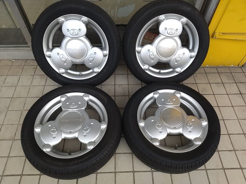 upgarage_iizuka's tweet photo. 超レアホイール入荷！！😍
MLJ リラックマ　
14インチ 4.5J+43 100-4H
買取させていただきました！！😆
古いモデルなので色あせが有りますが
大きく目立つキズ無しです！！
※タイヤは古い為おまけ※
ここ数年で買取履歴1件のみと
中々入荷し無いので
コレクションなどにどうぞ！！😊 https://t.co/mjN4oCL91h