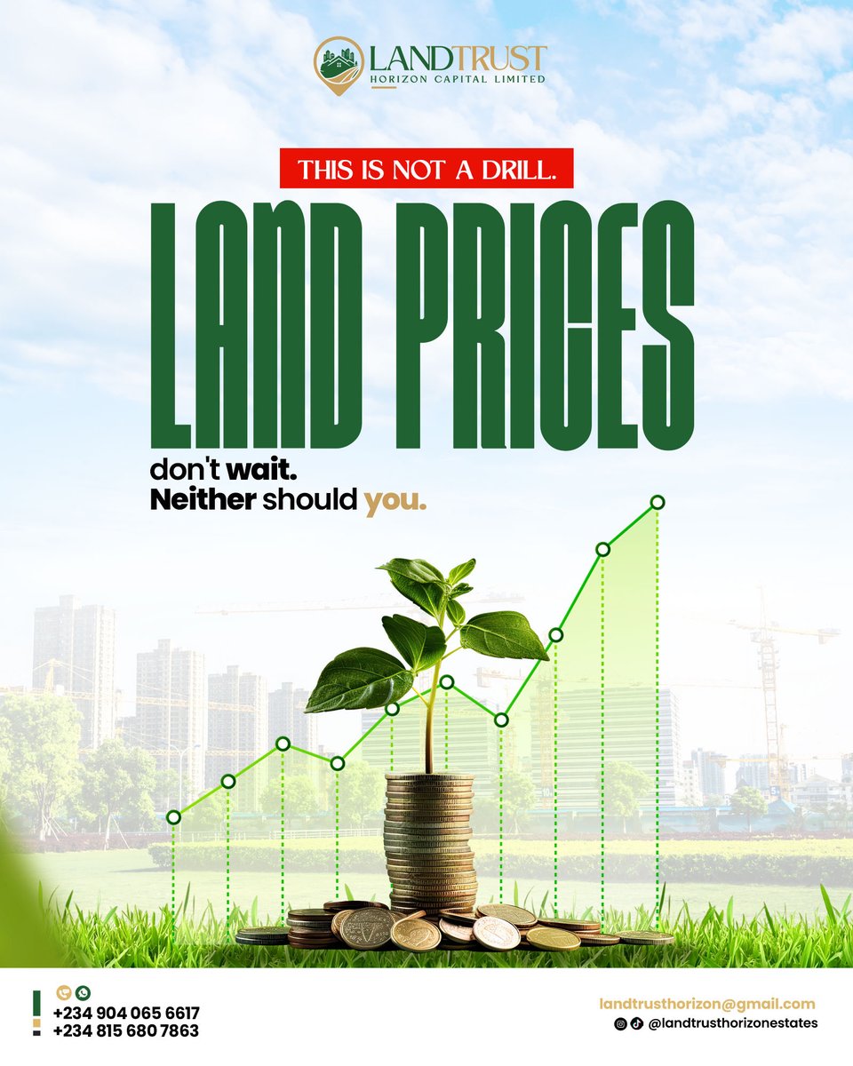 LandTrustHQ's tweet photo. Land doesn't get cheaper. It gets snapped up.

The plot you're 'thinking about' today could cost more next month.

👉 Secure yours now before prices move again. https://t.co/YpaU38BmVy