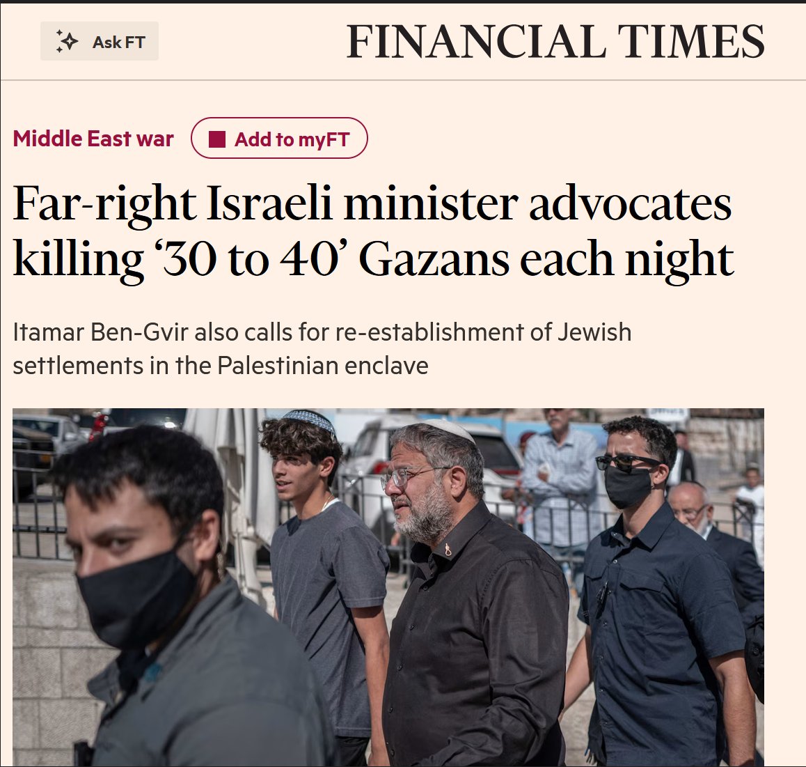 AlanRMacLeod's tweet photo. If anyone from Hamas said something similar, it'd be plastered on world news 24/7. https://t.co/dCDR2ISXli