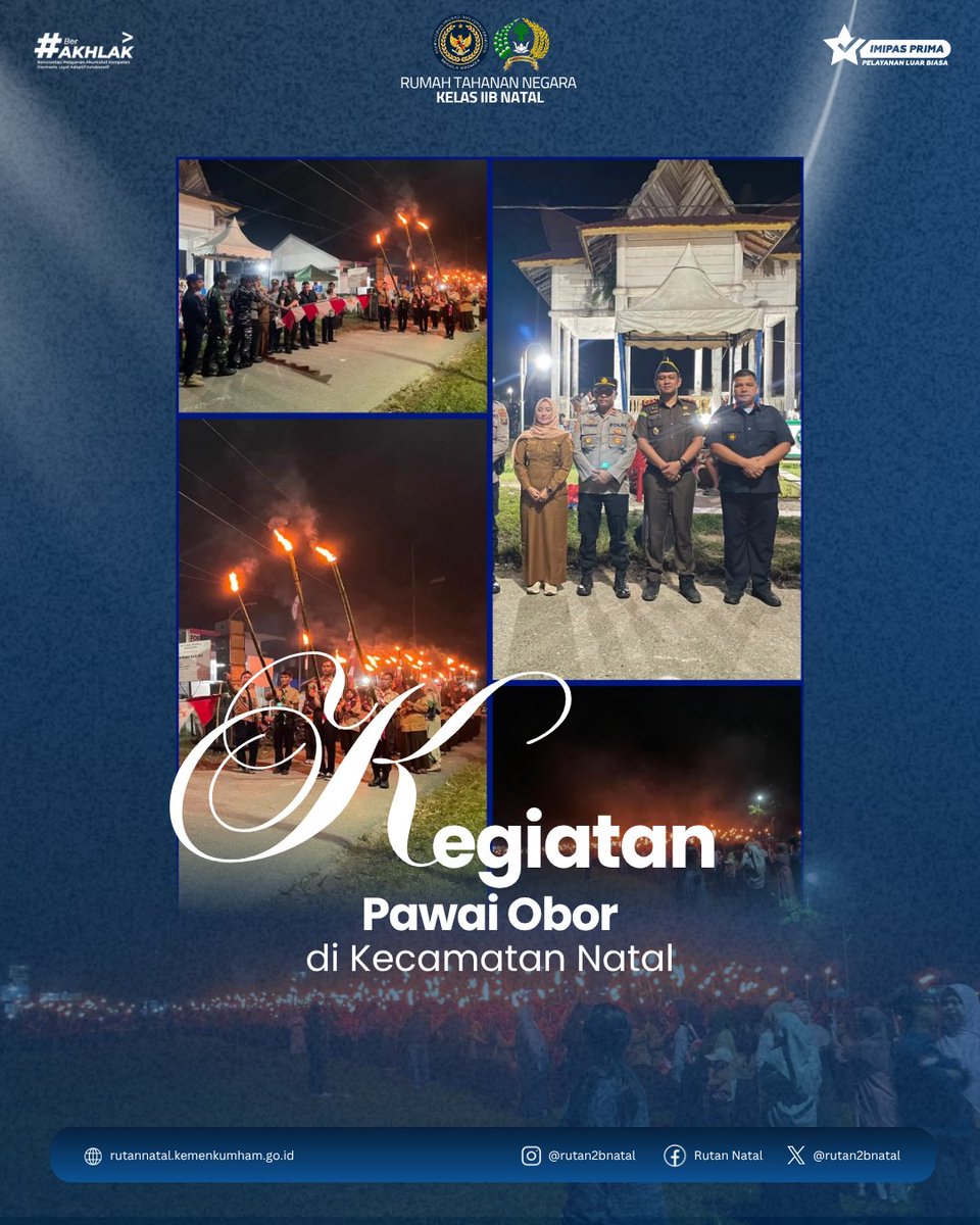 rutan2bnatal's tweet photo. PAWAI OBOR TAPTU DALAM RANGKA HUT KEMERDEKAAN RI KE-81. (Minggu, 16 Desember 2026)

#RutanNatalPATEN
#Kemenimipas
#Informasi
#Pemasyarakatan https://t.co/rlu6nn0dfq