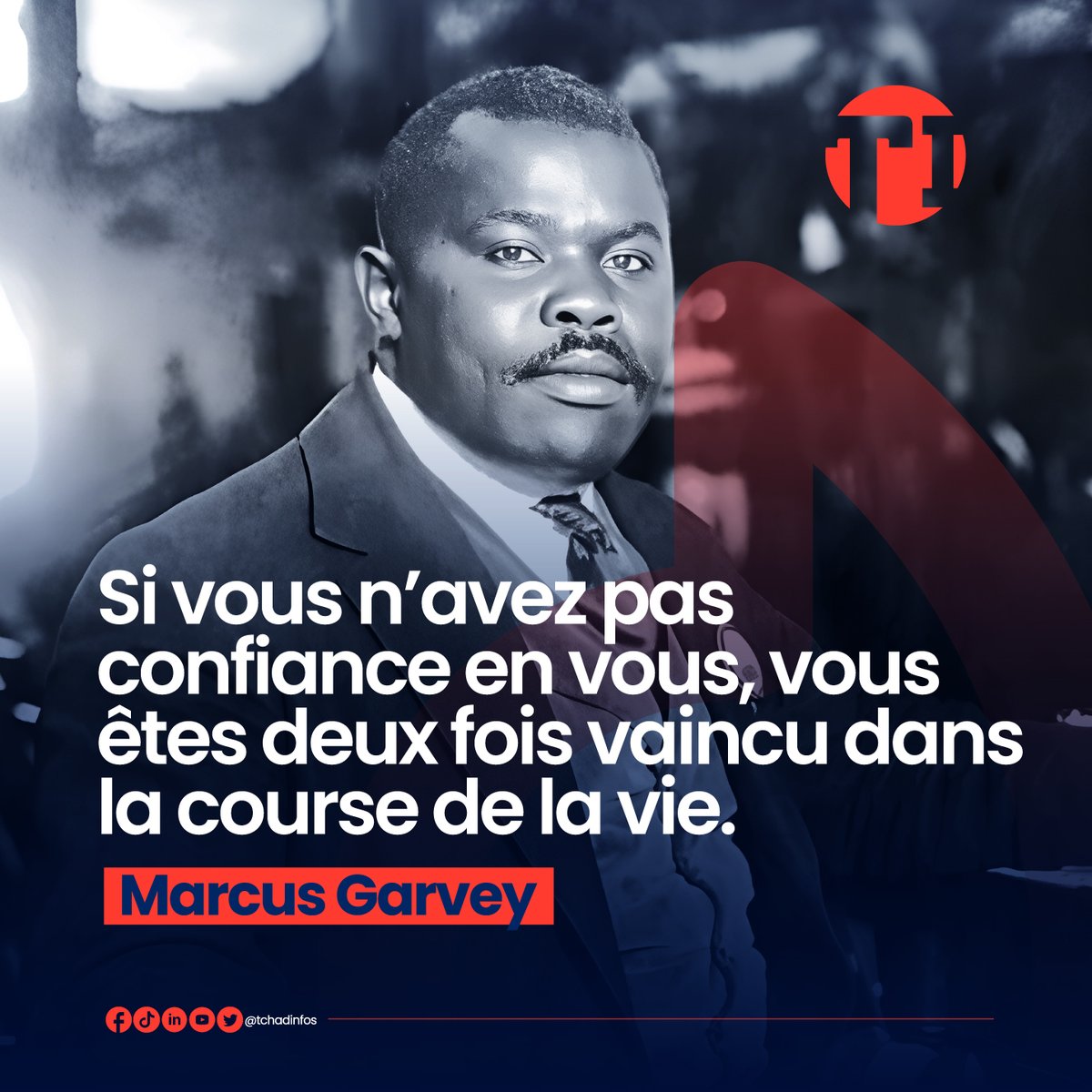 tchadinfos's tweet photo. La confiance en soi est le premier pas vers la réussite. Si vous doutez constamment de vos capacités, les obstacles paraîtront toujours plus grands qu’ils ne le sont. Croyez en vous, avancez avec détermination et donnez-vous les moyens d’atteindre vos objectifs. Excellente semaine à toutes et à tous !

#motivation