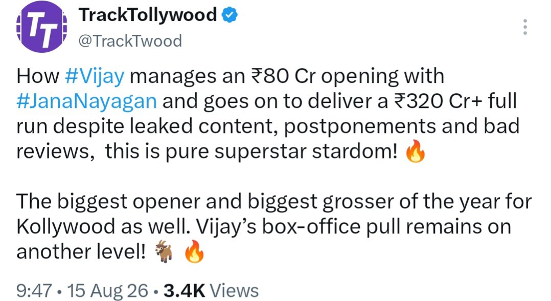 mersal07's tweet photo. @RohiniSilverScr @actorvijay All time record on the way 🥵🥵🔥🔥🔥 https://t.co/km5mIuJDkI
