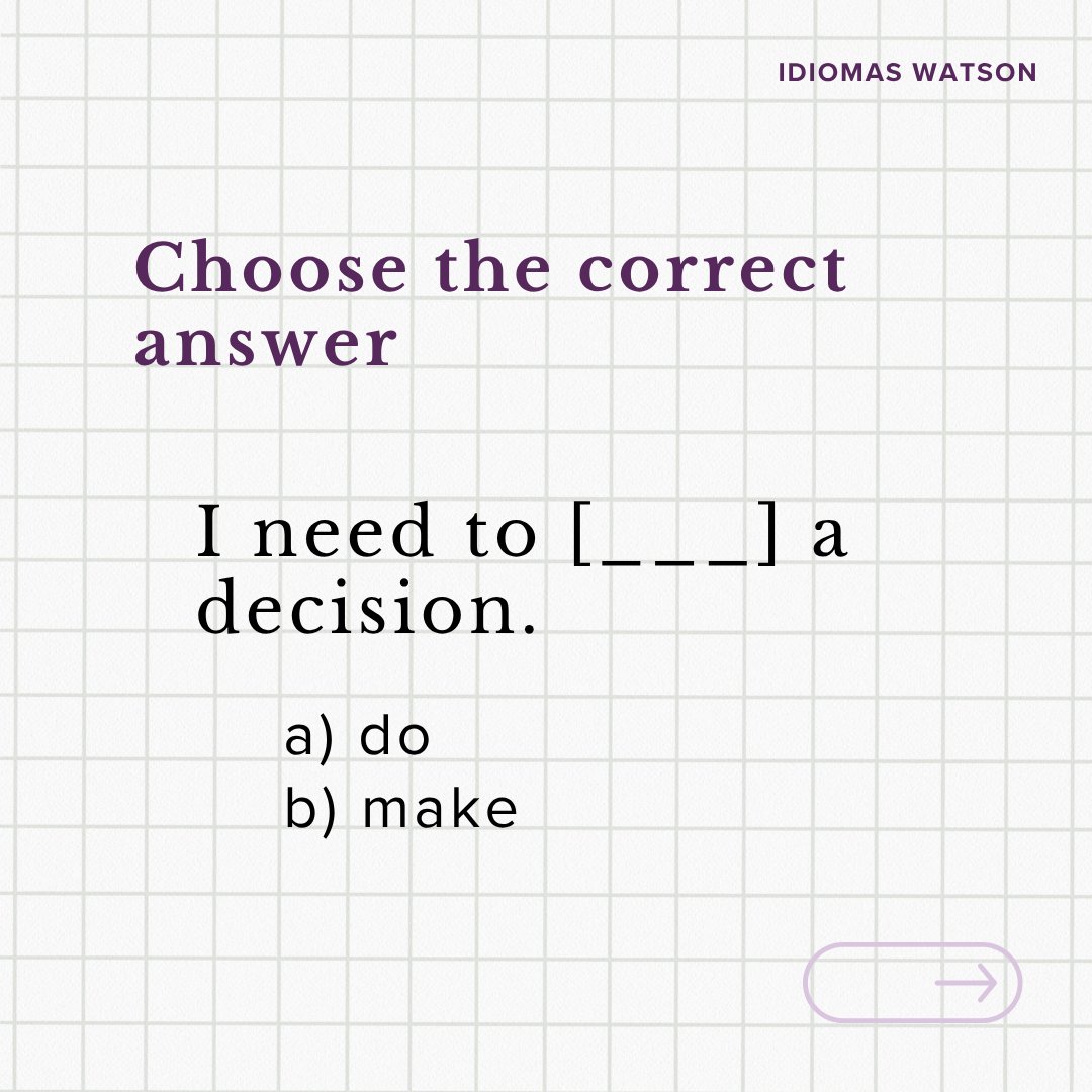 idiomaswatson's tweet photo. Make o Do? 🤯

Con un poco de práctica, y con la ayuda del Dr. Watson😉, dejarás de dudar cada vez que tengas que elegir.

💬 Confiesa... ¿cuál de los dos te cuesta más recordar? https://t.co/tviITVPxGJ