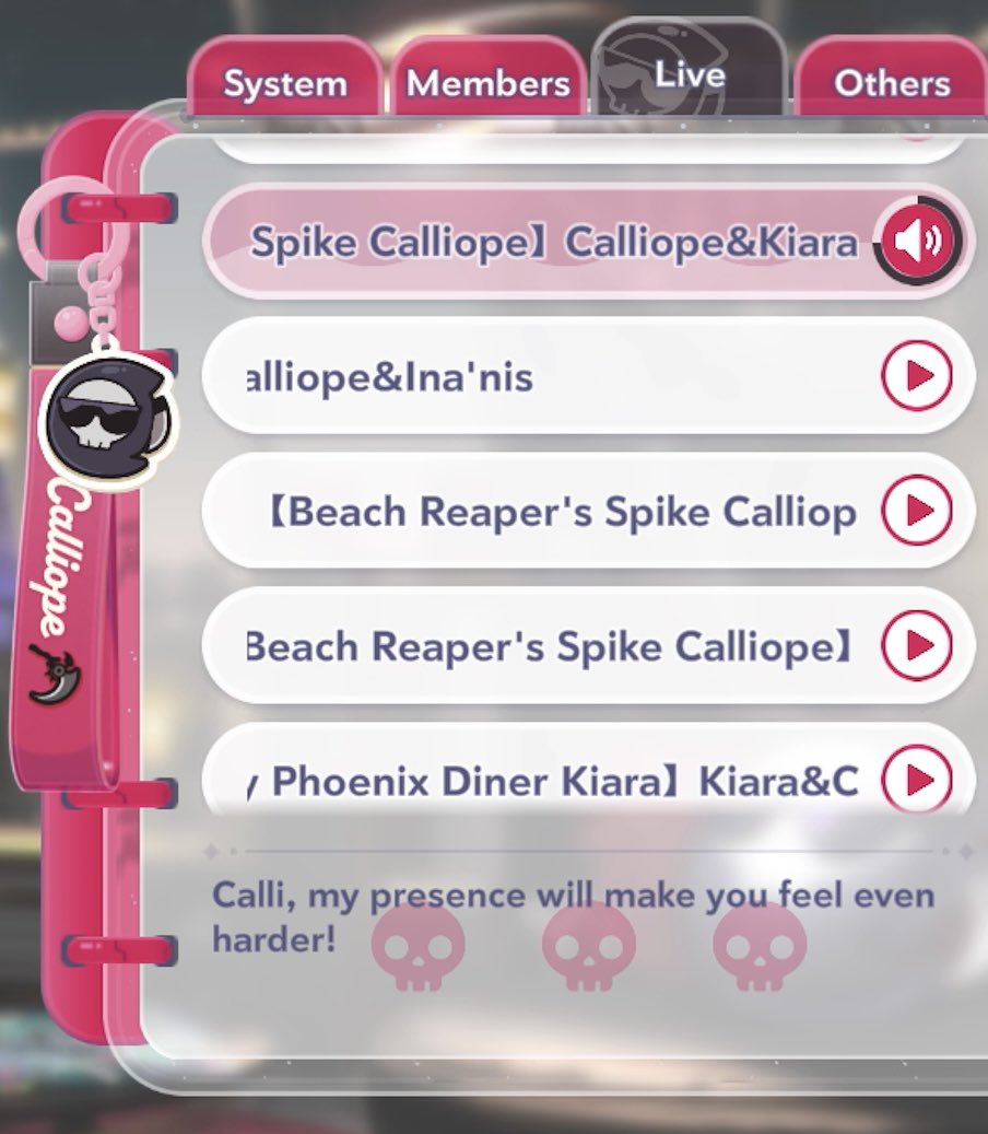 jprsnsr's tweet photo. The new Calli swimsuit has given us new TakaMori interactions
BUT
There’s a typo! Kiara says “my presence will make you even hotter”
Yet the game writes it as “EVEN HARDER”

LIKE WOAHHHH lmao #Holodori #TAKAMORI https://t.co/e8SrkjT420