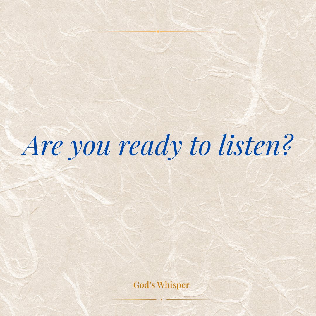 GodsWhisper18's tweet photo. Are you ready to listen?
#Godswhisper, #QuietTruth https://t.co/q5wQQdoHJ5