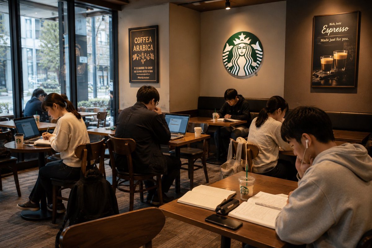 petinfome's tweet photo. スタバで勉強してる人って、
勉強そのものより

「スタバで勉強してる自分」

に酔ってる人、9割くらいいると思ってる。 https://t.co/chaq1TQFvL