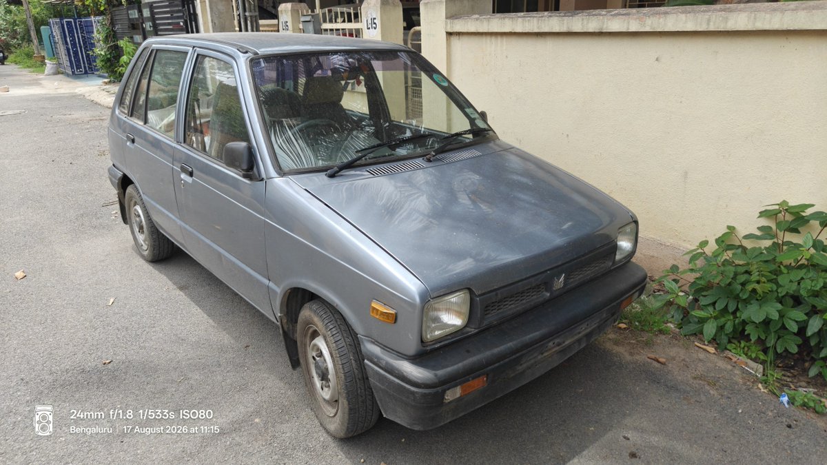FootlooseYatra's tweet photo. A Maruti car with no number plate has been parked in front of my son’s house in Jeevan Bhima Nagar, Bengaluru, for the last 6 days. It is blocking access and I am unable to take my car out. Kindly arrange to inspect and remove the vehicle at the earliest. @blrcitytraffic https://t.co/3dmdatj2fT